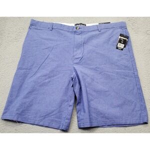 Wicked Stitch Golf Shorts Mens 42 Blue 2-Way Flex Fabric Flat Front Performance